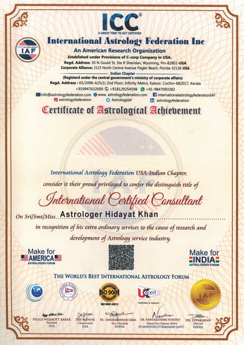 Astrologer Hidayat Khan